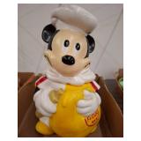 Disney Ceramic Mickey Mouse Chef Cookie Jar