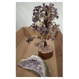 Amethyst Crystal Tree and Cluster Geode
