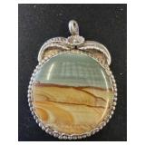 Sterling Silver Agate Pendant