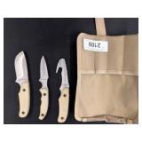 Browning Fixed-Blade Knife Set with Case