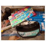 Box Lot with Lights and Miscellaneous Items