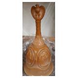 Fenton Glass Figural Bell with Missing Clapper