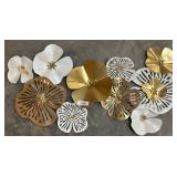Metal Wall Decor With Floral Motif