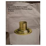 Kichler Polished Brass Outdoor Pedestal Mount