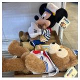 Mickey Mouse and Duffy Sailor Plush Set