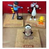 Handcrafted Figurines on Cork Bases