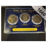 John Quincy Adams Presidential Coin Set