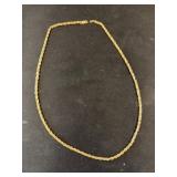 14K Gold Rope Chain Necklace
