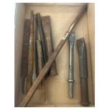 Rusted Metal Tools and Chisels