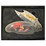 Fantasy Artwork Folding Knife with Case