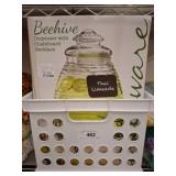 Beehive Glass Dispenser with Chalkboard Necklace