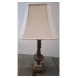 Metal Table Lamp with Fabric Shade