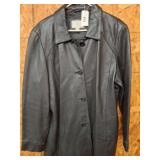 Worthington Black Leather Jacket, XL Size