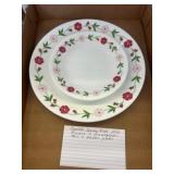 Corelle Dinnerware Set with Pink Floral Pattern