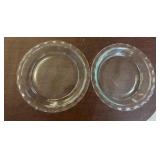 Two Pyrex Glass Pie Plates