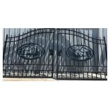 14ï¿½ x 8ï¿½ Wrought Iron Gates with Deer Motif