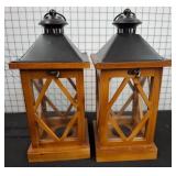Wood and Metal Lanterns, 14' Height