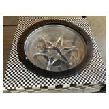 Automotive-Themed Wall Clock and Coca-Cola Crate