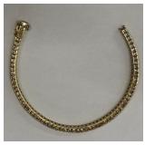 14K Gold Tennis Bracelet with Broken Clasp