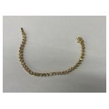 14K Gold Bracelet with Circular Settings