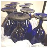 Cobalt Blue Stemmed Glassware