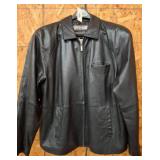 Wilson's Leather Black Jacket, Size L