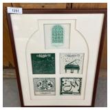 Framed Collection of Musikfest Ceramic Tiles w3