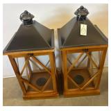 Wood and Metal Lanterns, Lulu & Co.