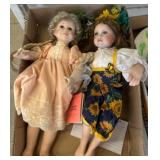 Two Paradise Galleries Porcelain Dolls