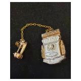 10K Gold ASFSA President Pin with Chain