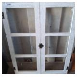 White Distressed Wooden Window Frame c16