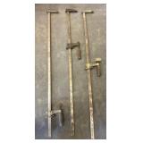 Three Industrial Bar Clamps