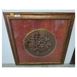 Framed Wood Relief Wall Art, 38x38
