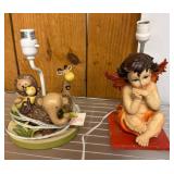 Two Decorative Table Lamp Bases