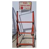 Coca-Cola Bottle Return Rack with Signage 18x18x40