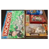 Box Lot with Monopoly and Assorted Items