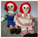 Raggedy Ann and Andy Cloth Dolls