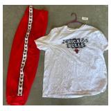 Chicago Bulls Shirt and Pants Set, Size 2XL