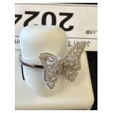 Sterling Silver Butterfly Ring, Size 9