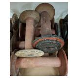 Vintage wooden Textile Bobbins/Spools