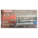 Ultra Steel 40-Piece Socket Set