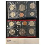 1981 U.S. Mint Uncirculated p and d Coin Set