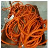 Bundle of Orange Extension Cords