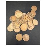 50 Wheat Pennies Collection
