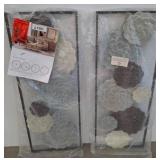 Textured Floral Wall Art Panels