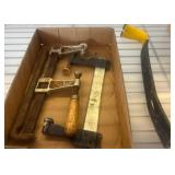 Vintage Metal Clamps and Pry Bar