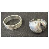 Two Sterling Rings