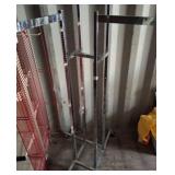 Chrome Rolling Retail Display Racks
