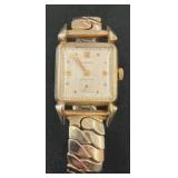 14k Longines Swiss Rectangular Wristwatch