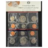 1988 U.S. Mint Uncirculated Coin Set